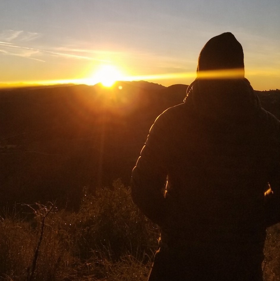 Aaron Ravo at sunrise